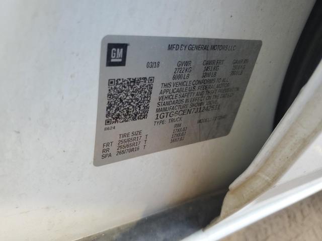 2018 GMC CANYON SLE - 1GTG6CEN7J1242511