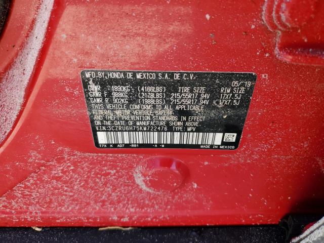 2019 HONDA HR-V EXL - 3CZRU6H75KM722476