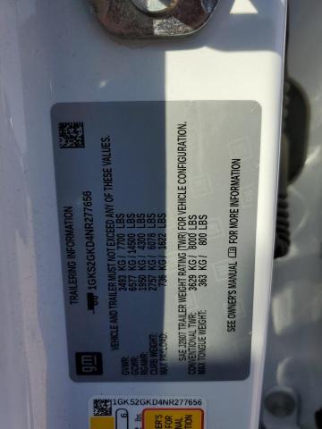2022 GMC YUKON XL K - 1GKS2GKD4NR277656