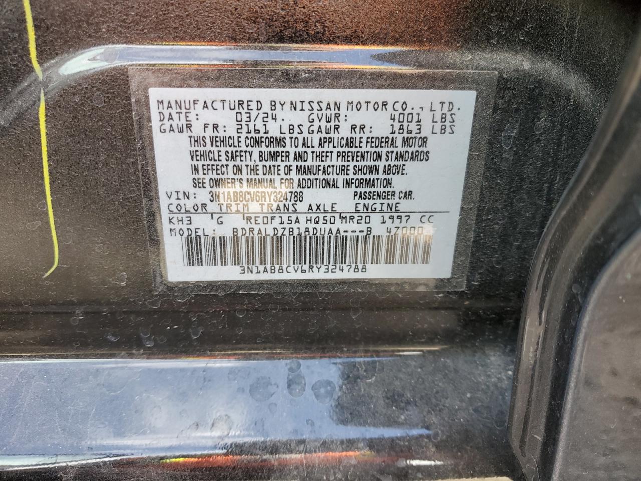 Lot #2988809650 2024 NISSAN SENTRA SV