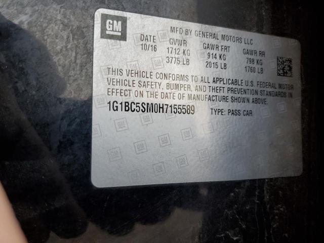 2017 CHEVROLET CRUZE LS - 1G1BC5SM0H7155589
