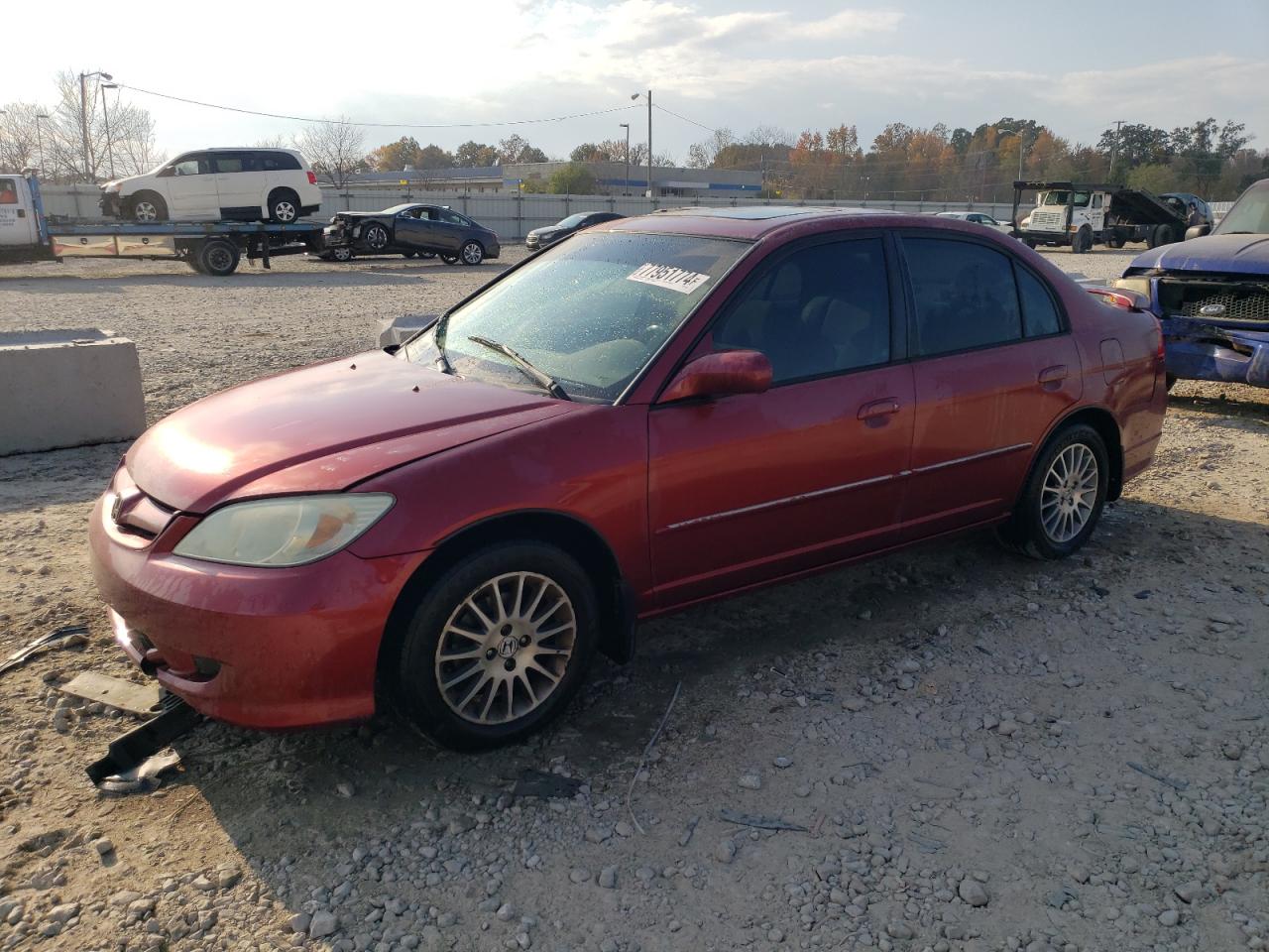 Lot #3038879581 2005 HONDA CIVIC EX