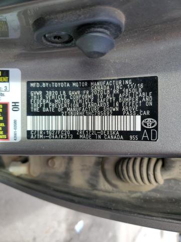 2017 TOYOTA COROLLA L - 2T1BURHE1HC795692