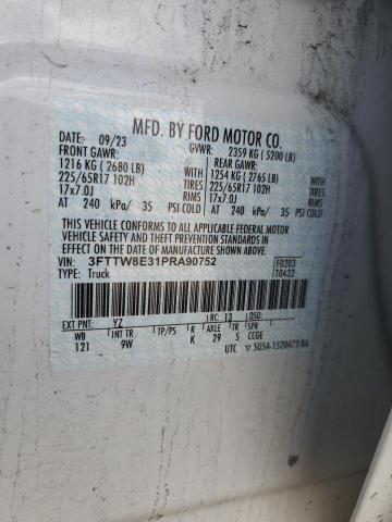 2023 FORD MAVERICK X - 3FTTW8E31PRA90752