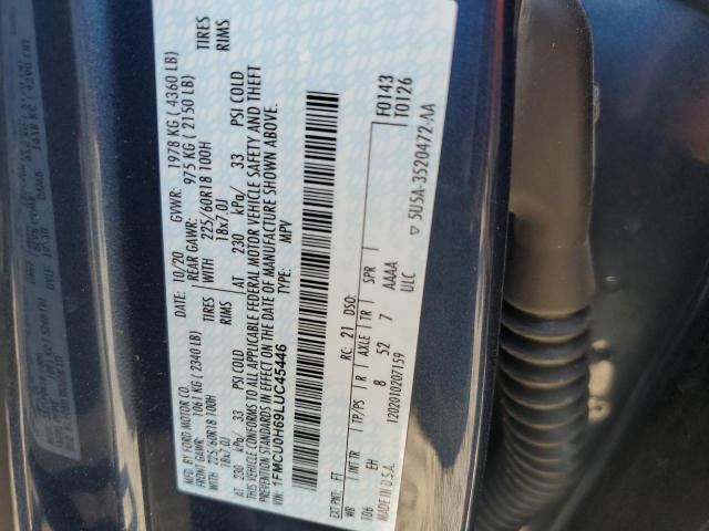 2020 FORD ESCAPE SEL - 1FMCU0H69LUC45446