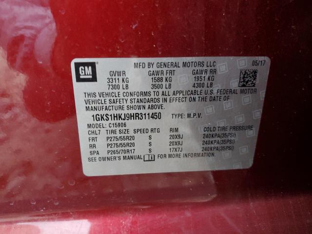 2017 GMC YUKON XL D - 1GKS1HKJ9HR311450