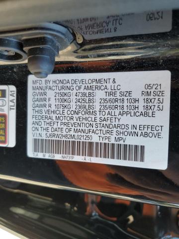2021 HONDA CR-V EXL - 5J6RW2H82ML021250