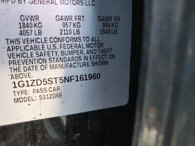2022 CHEVROLET MALIBU LT - 1G1ZD5ST5NF161960
