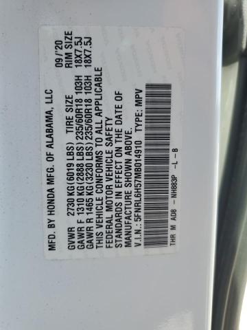 2021 HONDA ODYSSEY EX - 5FNRL6H57MB014910