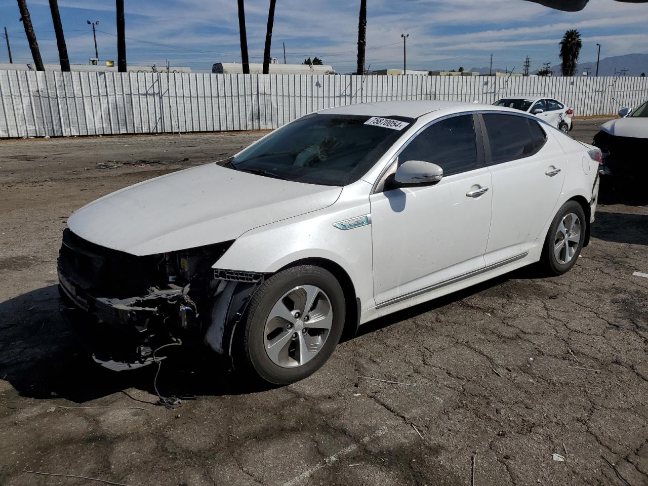 KIA OPTIMA HYB 2014 white  hybrid engine KNAGM4AD8E5076858 photo #1