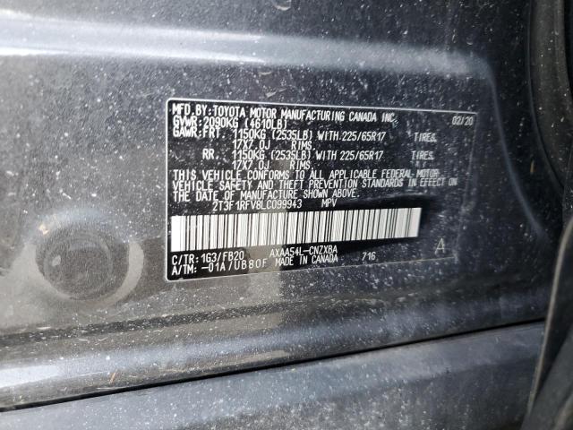 2020 TOYOTA RAV4 LE - 2T3F1RFV8LC099943