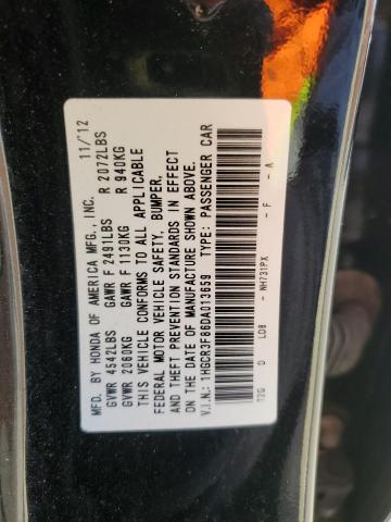 VIN 1HGCR3F86DA013659 2013 Honda Accord, Exl no.13