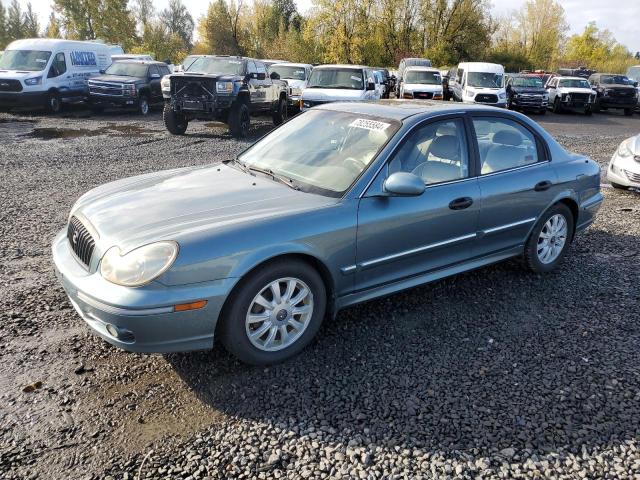 HYUNDAI SONATA 2004 green  gas KMHWF35H64A003814 photo #1