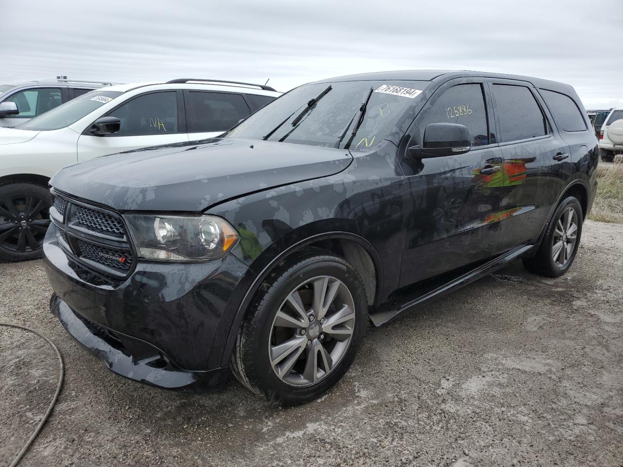 DODGE DURANGO R/ 2012 black  gas 1C4SDHCT4CC244268 photo #1