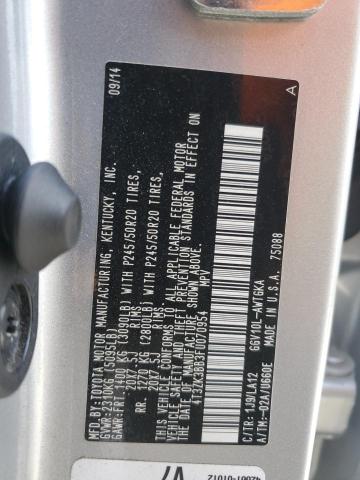 2015 TOYOTA VENZA LE - 4T3ZK3BB3FU070954