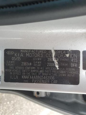 VIN KNAFX4A88G5463936 2016 KIA Forte, EX no.12