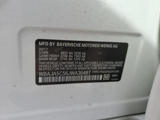 2018 BMW 530 I - WBAJA5C56JWA36487