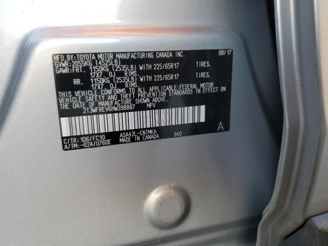 2017 TOYOTA RAV4 XLE - 2T3WFREV6HW398887