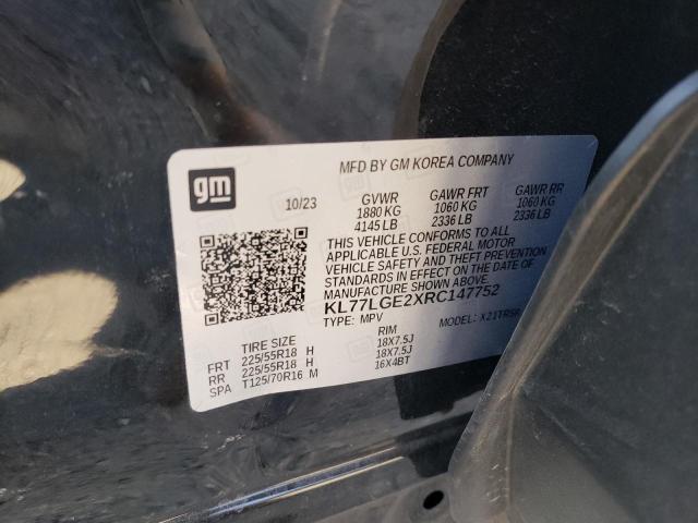 2024 CHEVROLET TRAX 1RS - KL77LGE2XRC147752