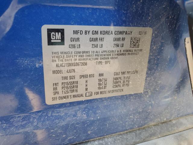2016 BUICK ENCORE SPO - KL4CJ1SMXGB672656
