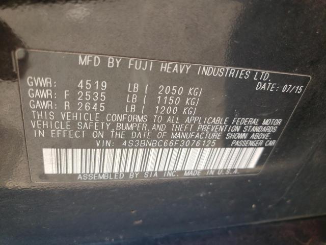 2015 SUBARU LEGACY 2.5 - 4S3BNBC66F3076125