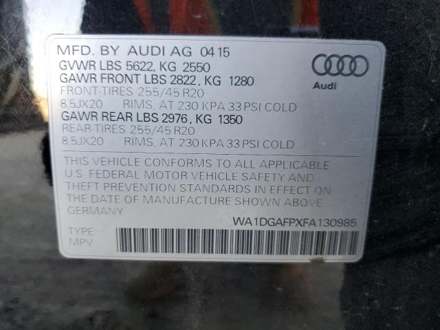 2015 AUDI Q5 PREMIUM - WA1DGAFPXFA130985