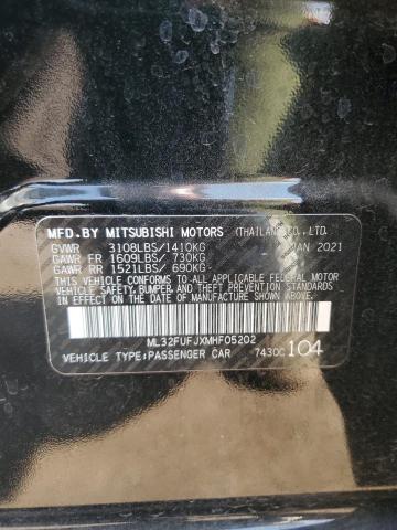 2021 MITSUBISHI MIRAGE G4 - ML32FUFJXMHF05202
