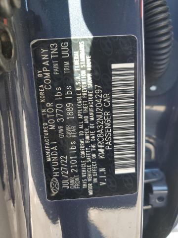 2022 HYUNDAI VENUE SEL - KMHRC8A32NU204297