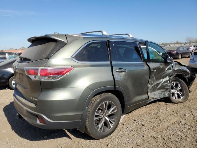 TOYOTA HIGHLANDER 2016 green  gas 5TDJKRFH6GS324884 photo #4