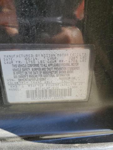 VIN 3N1CN7APXFL810267 2015 Nissan Versa, S no.12