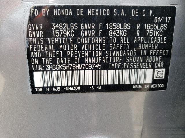 2017 HONDA FIT EX - 3HGGK5H78HM709745