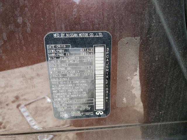 2020 INFINITI QX50 PURE - 3PCAJ5M1XLF103191