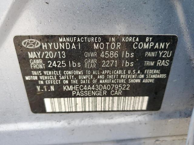 VIN KMHEC4A43DA079522 2013 Hyundai Sonata, Hybrid no.13