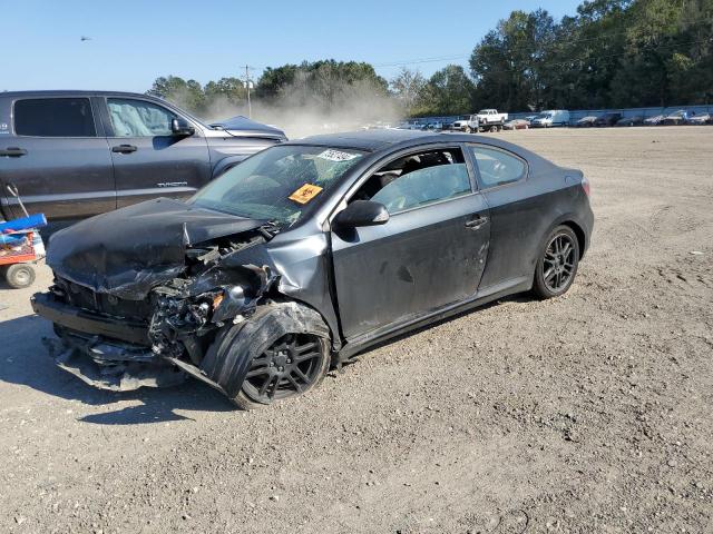 TOYOTA SCION TC 2010 black hatchbac gas JTKDE3B71A0303376 photo #1