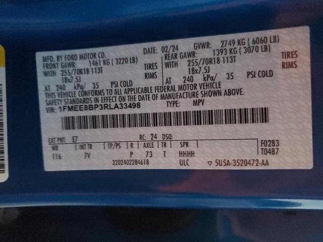 2024 FORD BRONCO OUT 1FMEE8BP3RLA33498