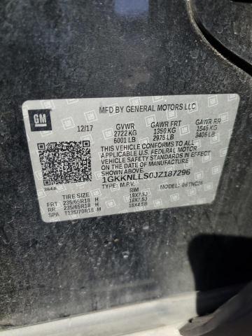 VIN 1GKKNLLS0JZ187296 2018 GMC Acadia, Sle no.14