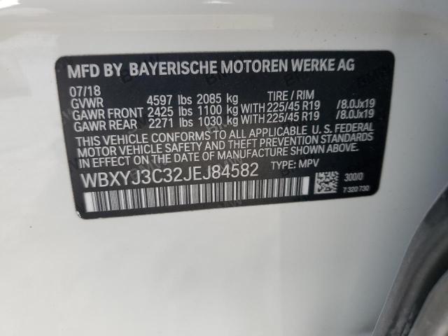 VIN WBXYJ3C32JEJ84582 2018 BMW X2 no.13