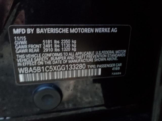 VIN WBA5B1C5XGG133280 2016 BMW 5 Series, 535 I no.13