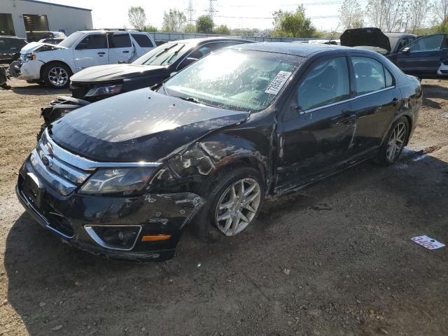 FORD FUSION SEL 2012 black  gas 3FAHP0JA5CR135491 photo #1