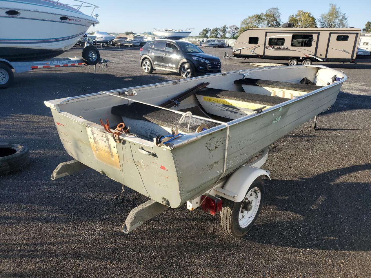 Lot #2921628744 1991 MIRR BOAT W/TRL