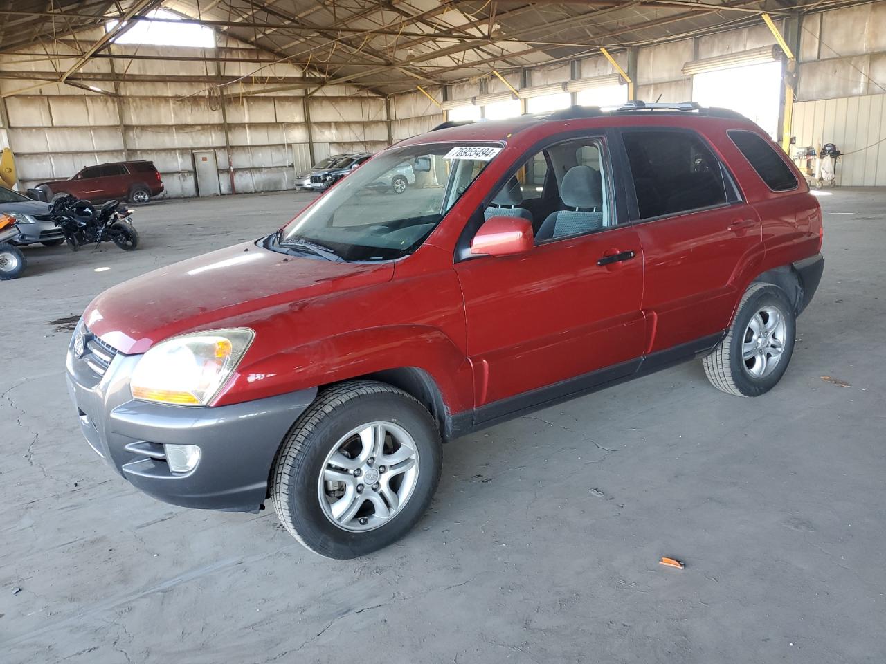 KIA SPORTAGE E 2008 red  gas KNDJF723287522036 photo #1