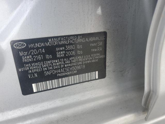 VIN 5NPDH4AE5EH509619 2014 Hyundai Elantra, SE no.12