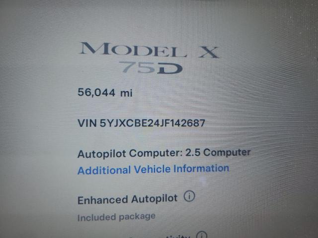 2018 TESLA MODEL X - 5YJXCBE24JF142687