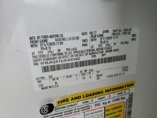 2018 FORD EXPEDITION - 1FMJK2AT2JEA00262