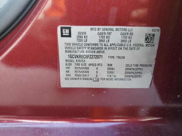 2015 CHEVROLET SILVERADO - 1GCVKREC8FZ272971