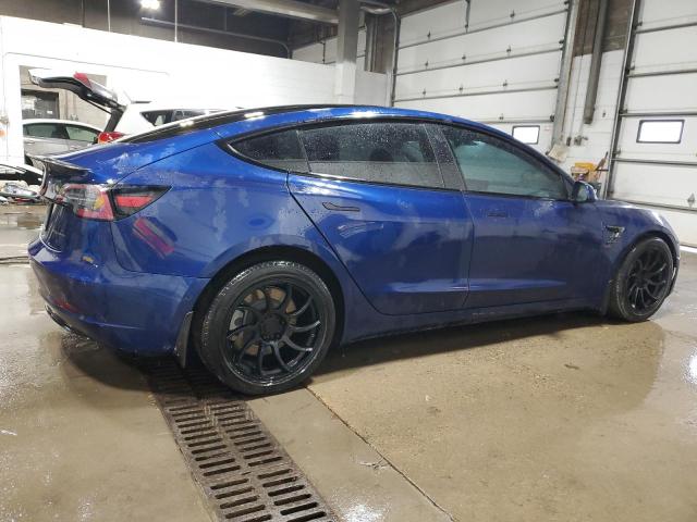 TESLA MODEL 3 2022 blue  electric 5YJ3E1EB0NF116743 photo #4