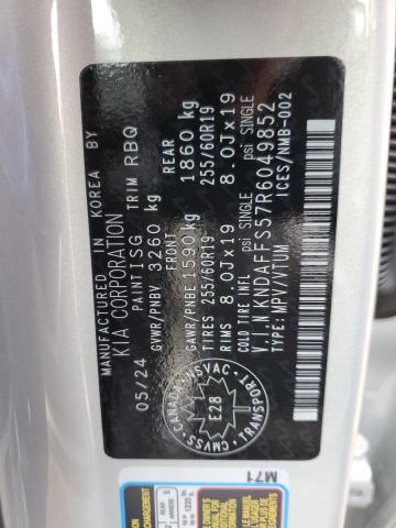 2024 KIA EV9 WIND KNDAFFS57R6049852