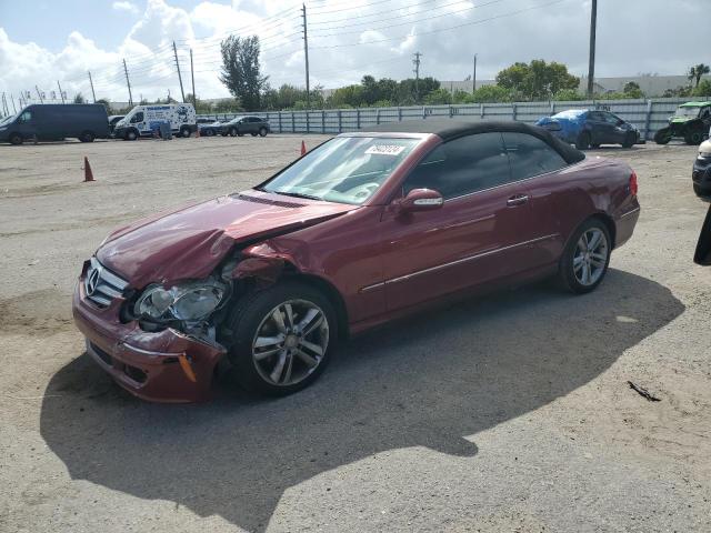 MERCEDES-BENZ CLK 350 2008 burgundy  gas WDBTK56F68T089419 photo #1