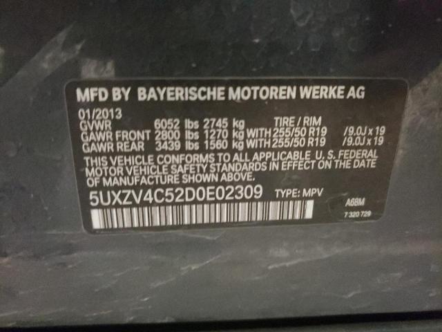 VIN 5UXZV4C52D0E02309 2013 BMW X5, Xdrive35I no.13