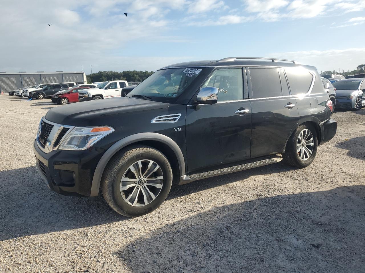 NISSAN ARMADA SV 2020 black  gas JN8AY2NDXL9108120 photo #1